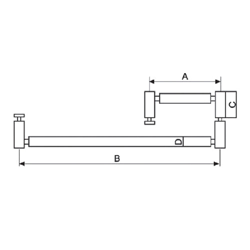 Tirador Toallero estilo moderno acabado satinado 19x200x400.