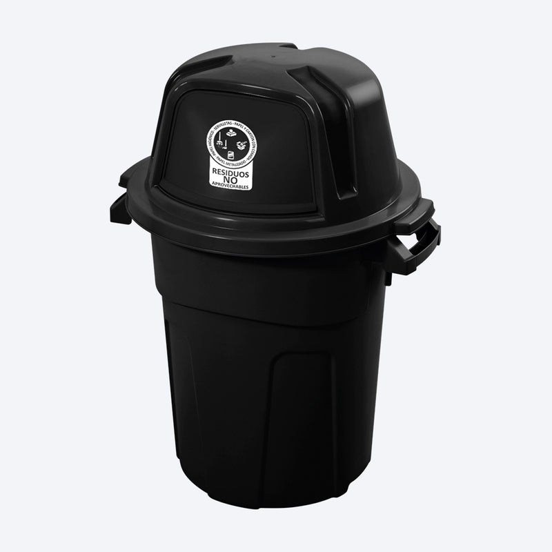 Basurero de 100l, color negro