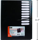 Carpeta de documentos de plástico Desk Tech con lengüeta, 11.5 "x9.5"
