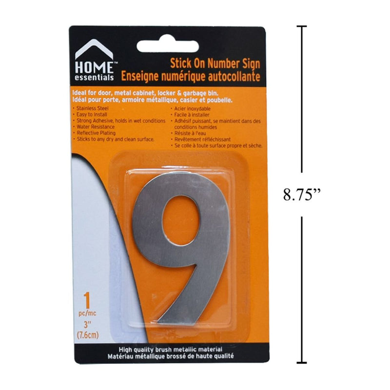 Letrero Señal numérica adhesiva de 3"