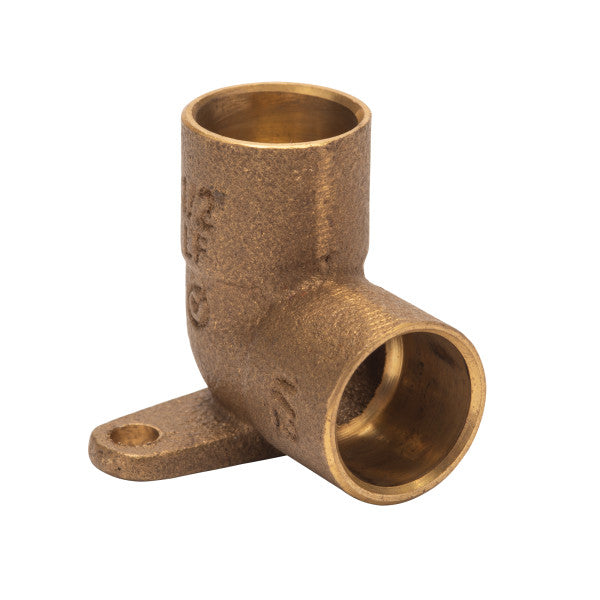 Codo de 90° de oreja. Cobre (1/2")