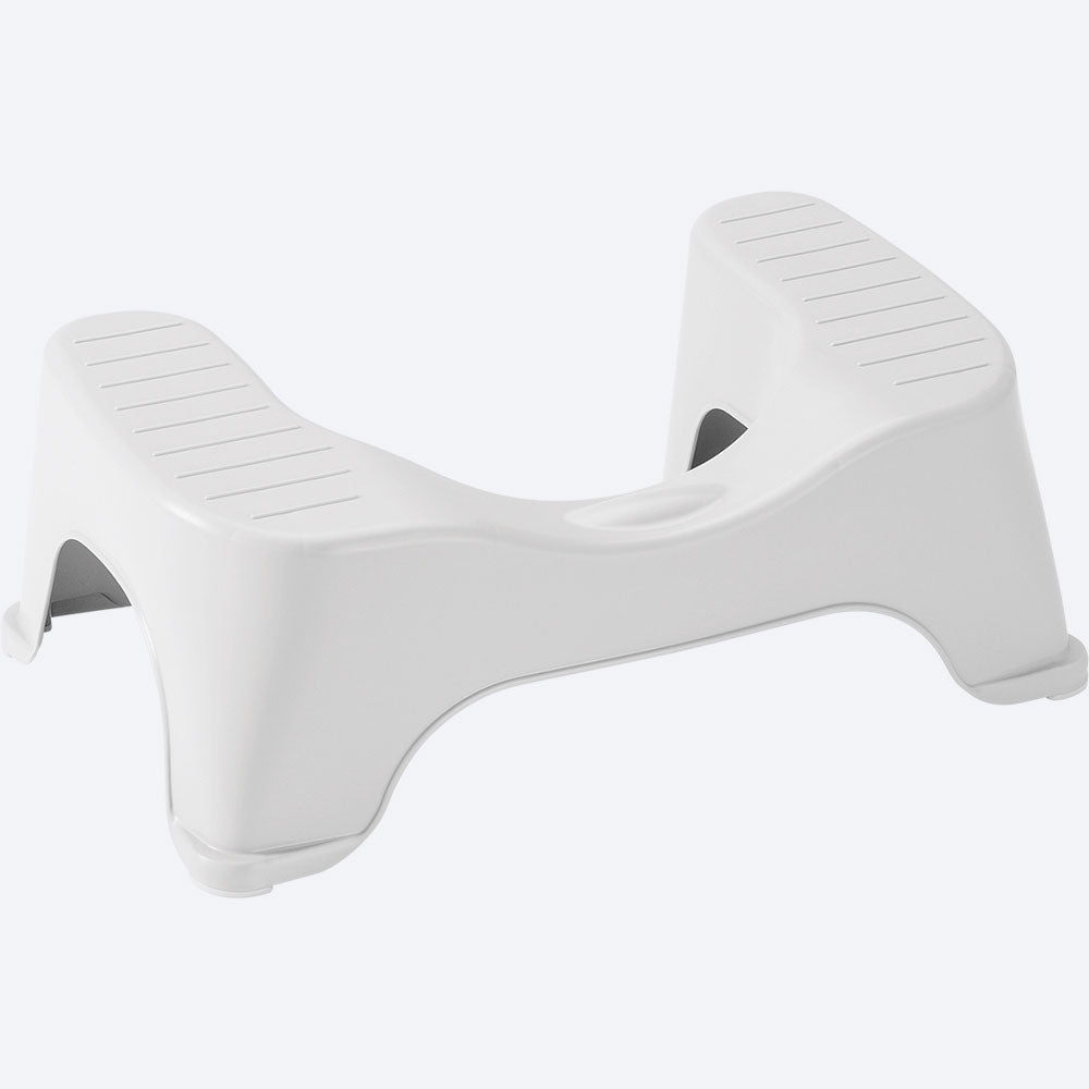 Banco para inodoro para mejorar la ida al baño, color blanco