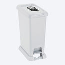 Basurero de pedal de 35l, color blanco