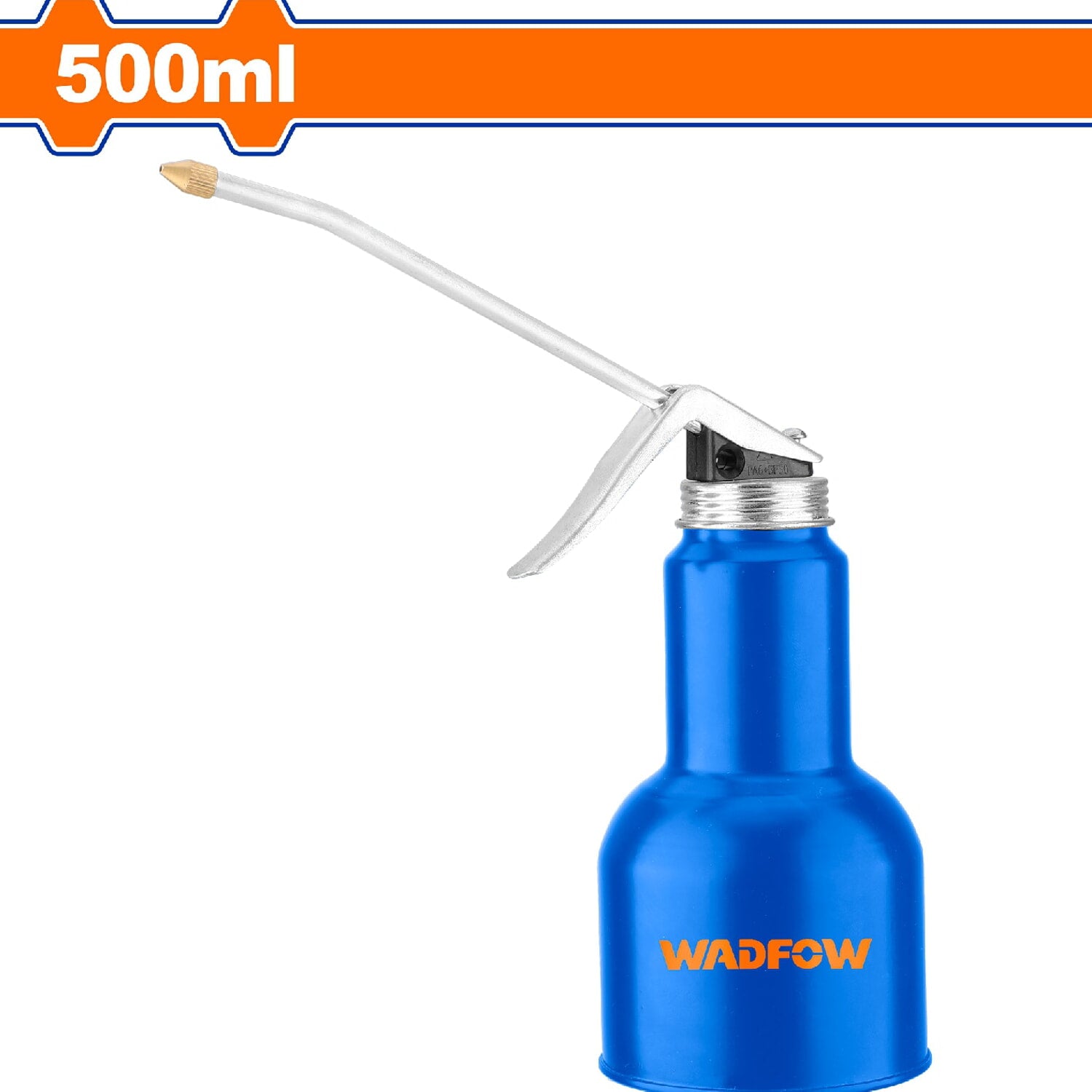 Aceitera Lata de aceite de metal con boquilla. Cap:500ml. Espesor:0.4mm. Cuerpo de Acero. Resiste al óxido.