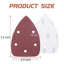 Papel de lija triangular de grano 80 para lijadora (por unidad).