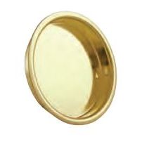 (5 unidades) Tirador de dedo para puertas de armarios de níquel satinado de 2-1/8"