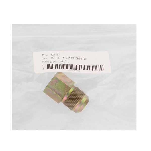 Conector de 1/2" para manguera de gas