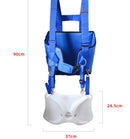 Cinturón arnés soporte de caña pesca Azul