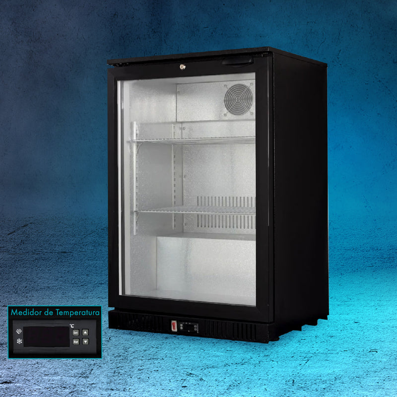 Refrigerador de 1 puerta. Nevera comercial para bar. 500*535*840mm.