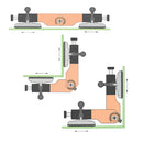Herramienta de montaje de vidrio multiangular entre 40°-300°