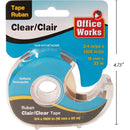 Cinta pegante transparente con dispensador (3/4 "x 1300")