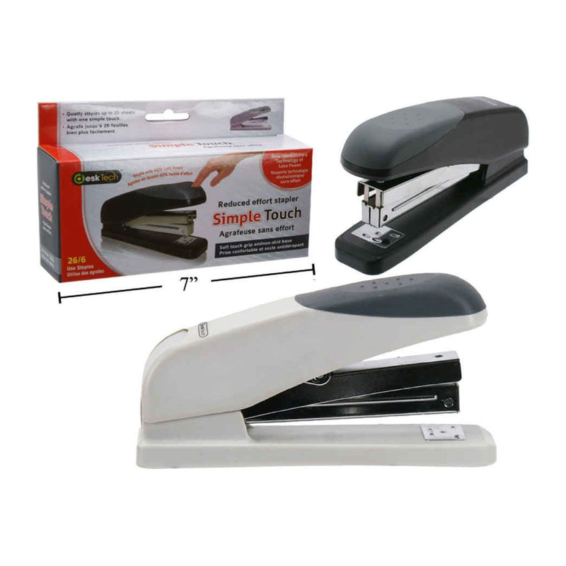 Grapadora 26/6 de escritorio easy press Desk Tech (1pza) (Viene en colores variados al azar)