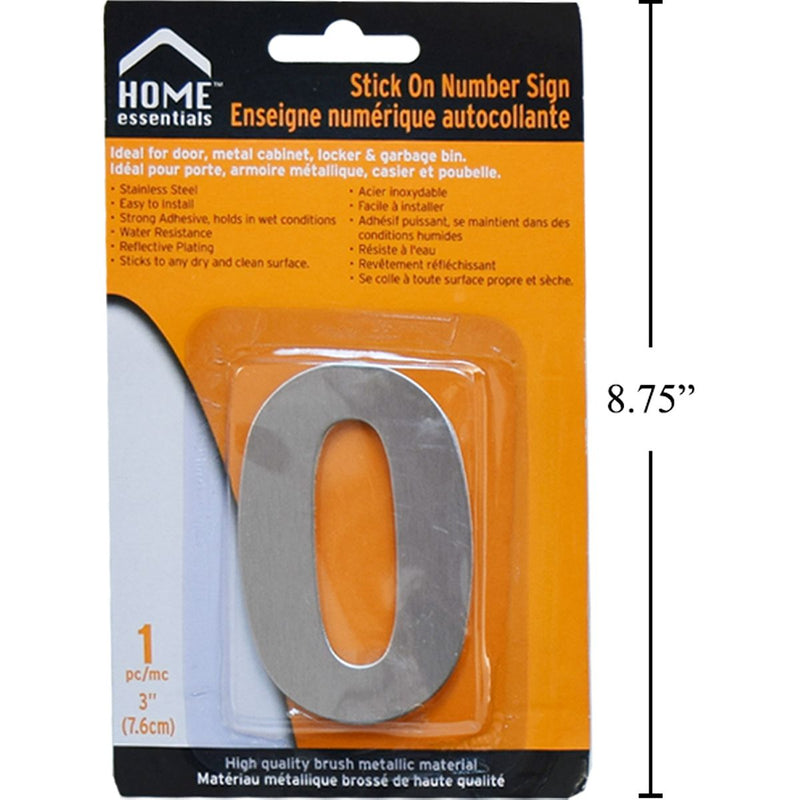 Letrero Señal numérica adhesiva de 3"