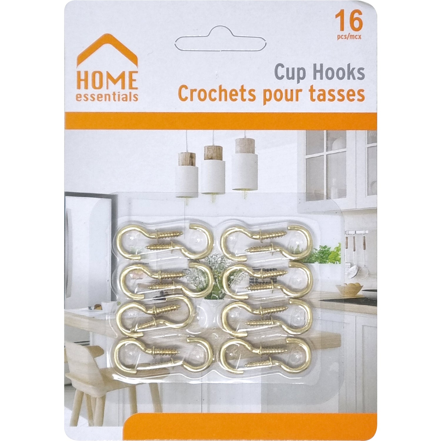 H.E. Ganchos de metal para vasos de 16 pzs, 1 ", b / c