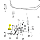 Tornillo para pedal de freno trasero (TRK502X)