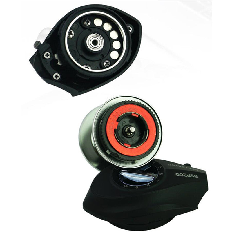 Carrete pesca Casting Zurdo freno magnético