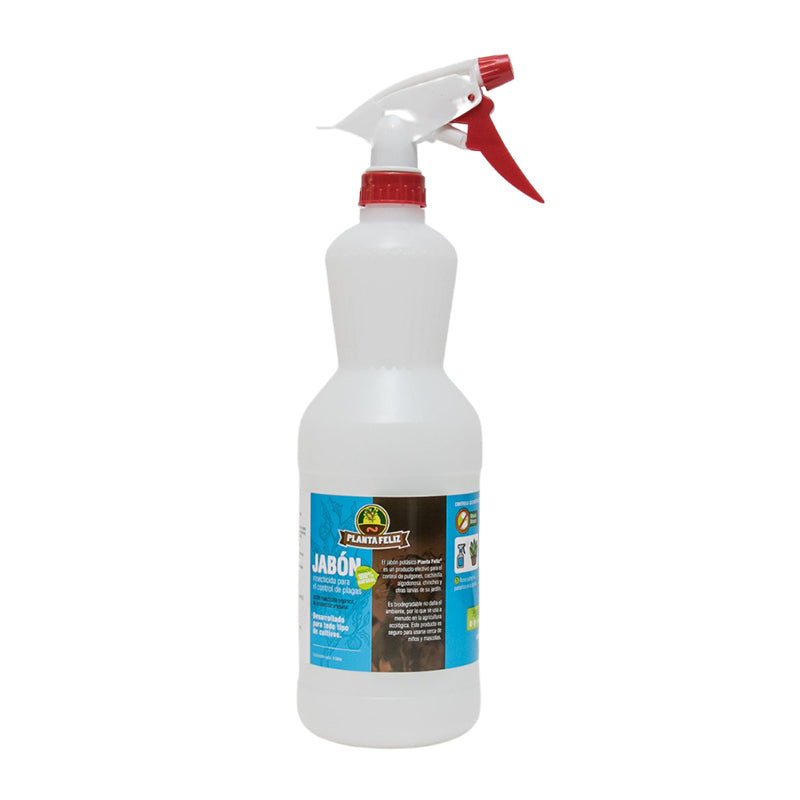 Jabón insecticida, control orgánico de parásitos en las plantas, 1 litro