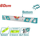 Nivel de burbuja magnetico de 60 cm en aluminio