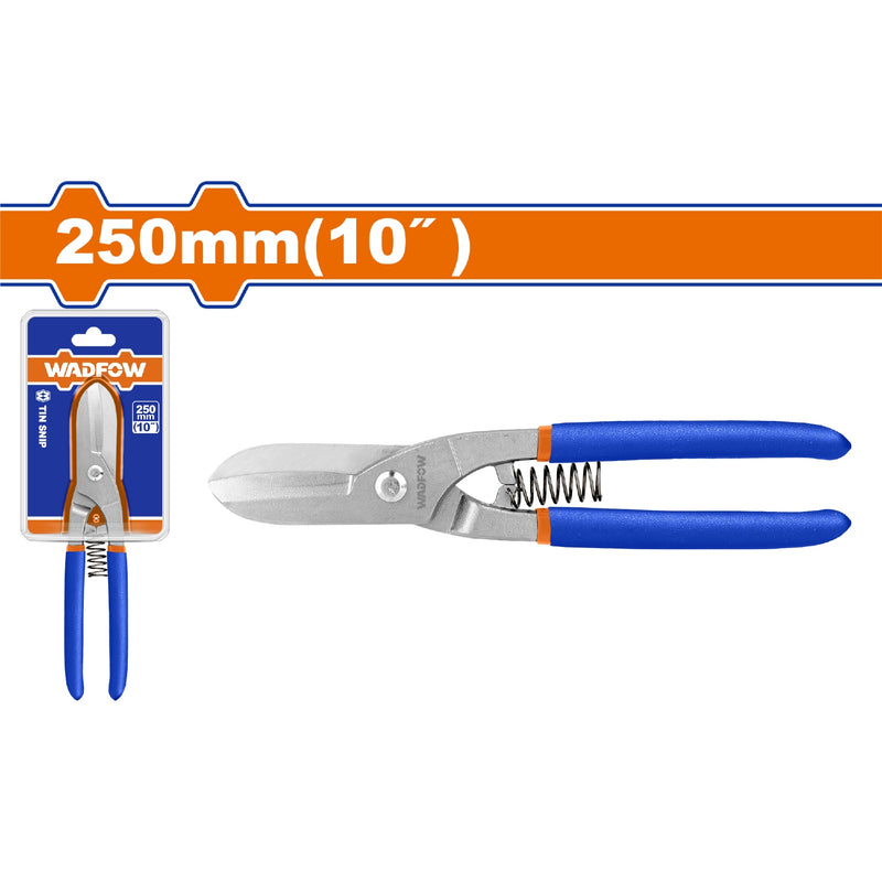 Tijera de  Hojalatería  de  10"  Hoja Plana  Espesor máx. de corte.  Acero al carbono ≤0,8 mm