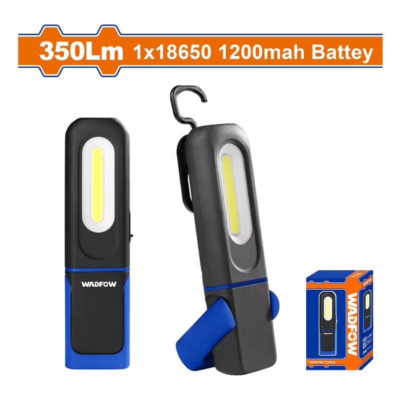 Linterna de Mano 350Lm. Batería 18650 de 1200mAh. Enfoque: 80Lm. IP62. Duración Luz Alta: 4 horas.