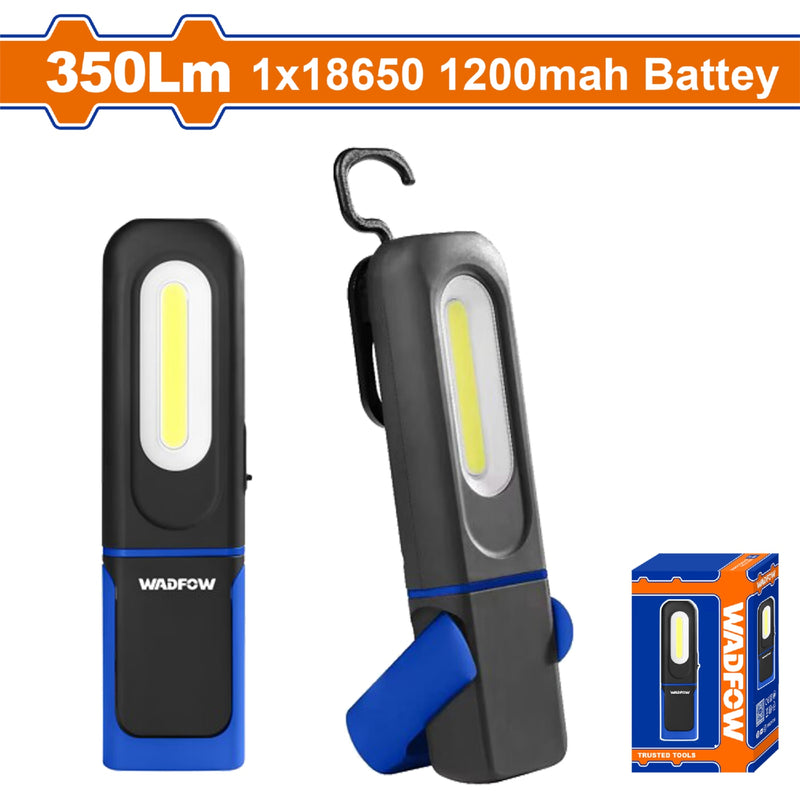 Linterna de Mano 350Lm. Batería 18650 de 1200mAh. Enfoque: 80Lm. IP62. Duración Luz Alta: 4 horas.