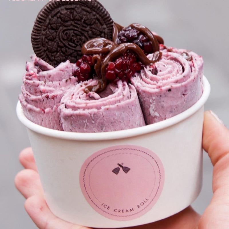 Máquina de helados enrollados con plancha cuadrada