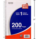 Libreta de notas con resorte de 200-P de 6x9 "