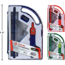 Juego matemáticas compas y escuadras  8 pza (1pza) (colores variados al azar)