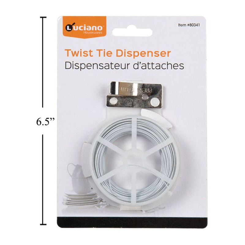 Dispensador giratorio de lazo de alambre de amarre para cocina Luciano de 66 pies, t.o.c.