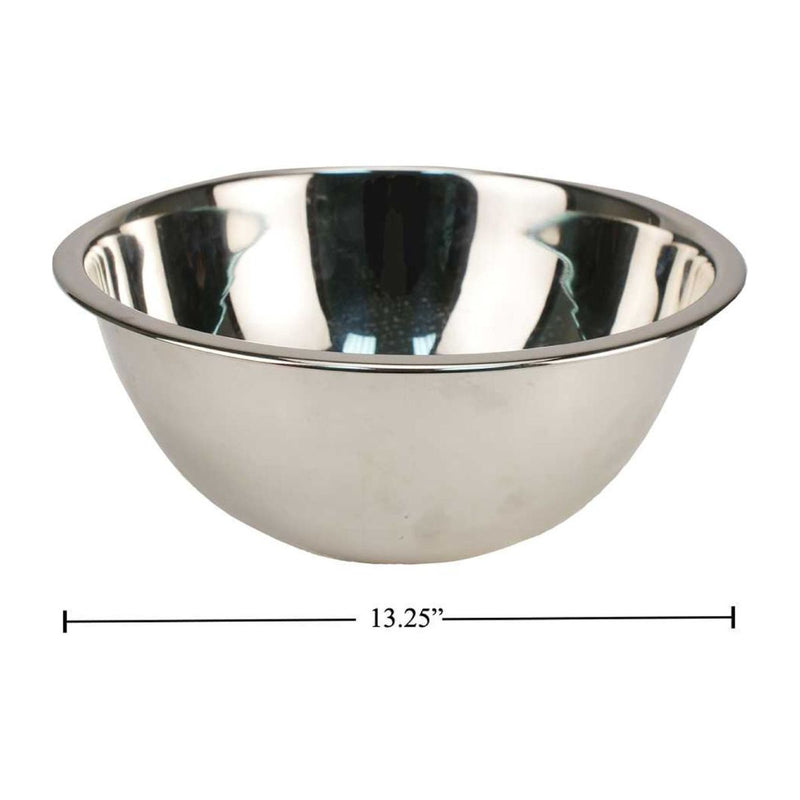 Tazón bowl en acero inoxidable para mezclar Luciano S / S de 13.5 ", 6.8L, paquete a granel