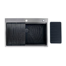 Fregador de acero inoxidable 30" x 20" x 9". Calibre 16. ONTARIO