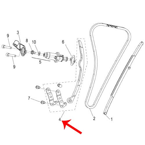 Patin de cadena movil (LEONCINO250 / TNT25 / TRK251)