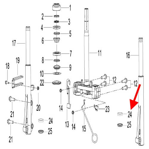 Sello de aceite (K-BLADE125)