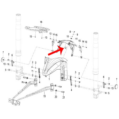 Guardabarros delantero II (TRK502X)