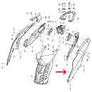 Panel lateral izquierdo azul con calcomanias (K-BLADE125)