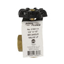 Llave de paso de compuerta de ángulo con rosca de 1/2" bronce