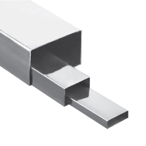 Tubos Rectangulares Acero inoxidable 304. 6 metros largo. Espesor 1.5mm