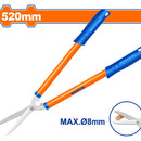 Tijera cortasetos 20"(520mm). Acero al carbono. Cuchilla de tratamiento térmico.