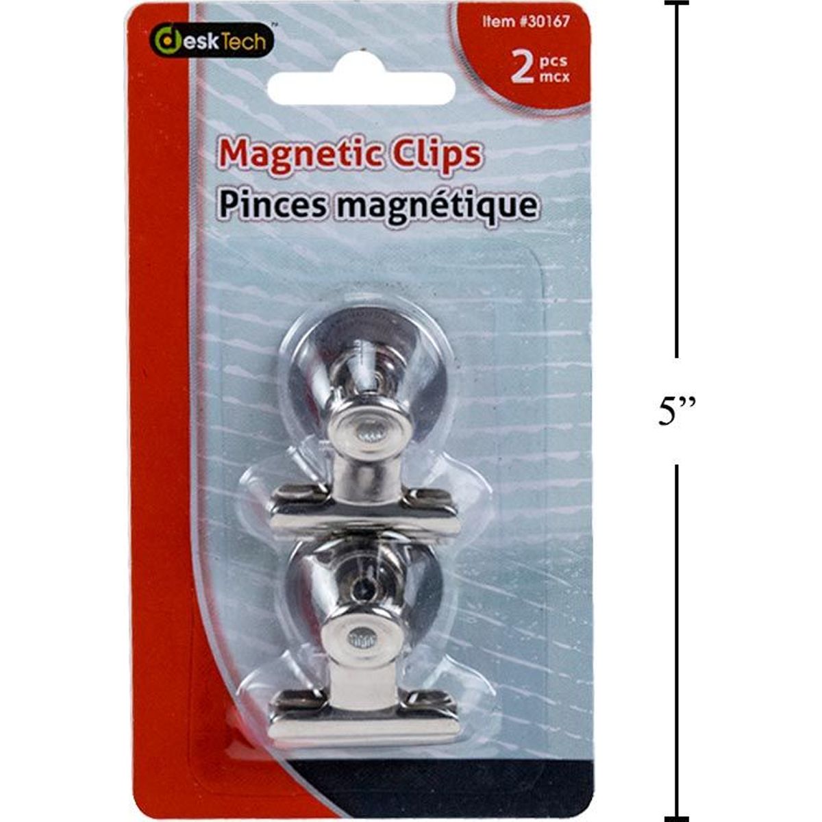 Clip magnético prensa papeles Bulldog Desk Tech de 1 pulgada