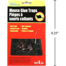 Trampas de pegamento para ratón de 4 piezas