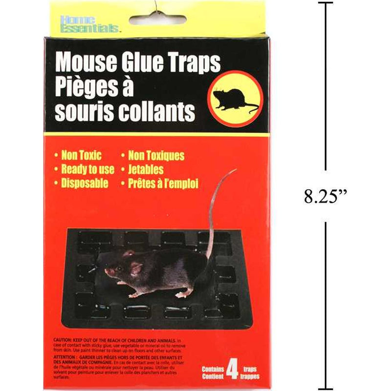 Trampas de pegamento para ratón de 4 piezas