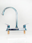 Grifo de fregador rigido 12" Mezclador con 2 manerales. NESSATI