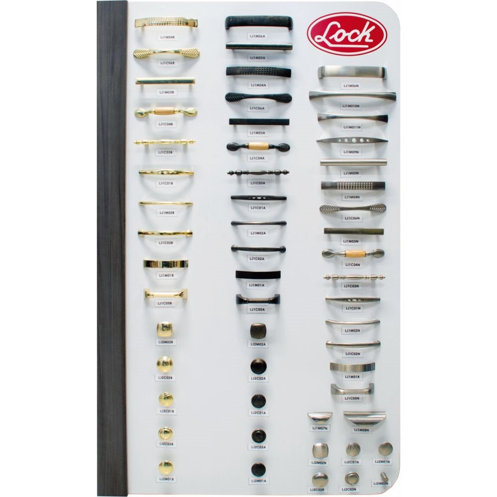 Exhibidor con 51 jaladeras