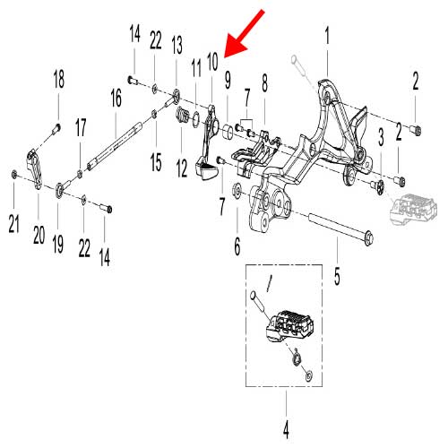 Palanca de cambios (752S)