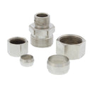 Coupling de compresión de 3/8" x 5/8" para llaves de ángulo