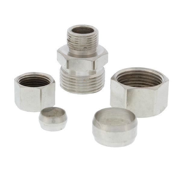 Coupling de compresión de 3/8" x 5/8" para llaves de ángulo