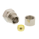 Conector hembra de compresión de 3/8" x 3/8" para llaves de ángulo