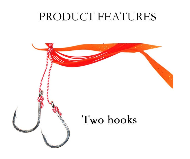 Señuelo Sliding metálico doble anzuelo
