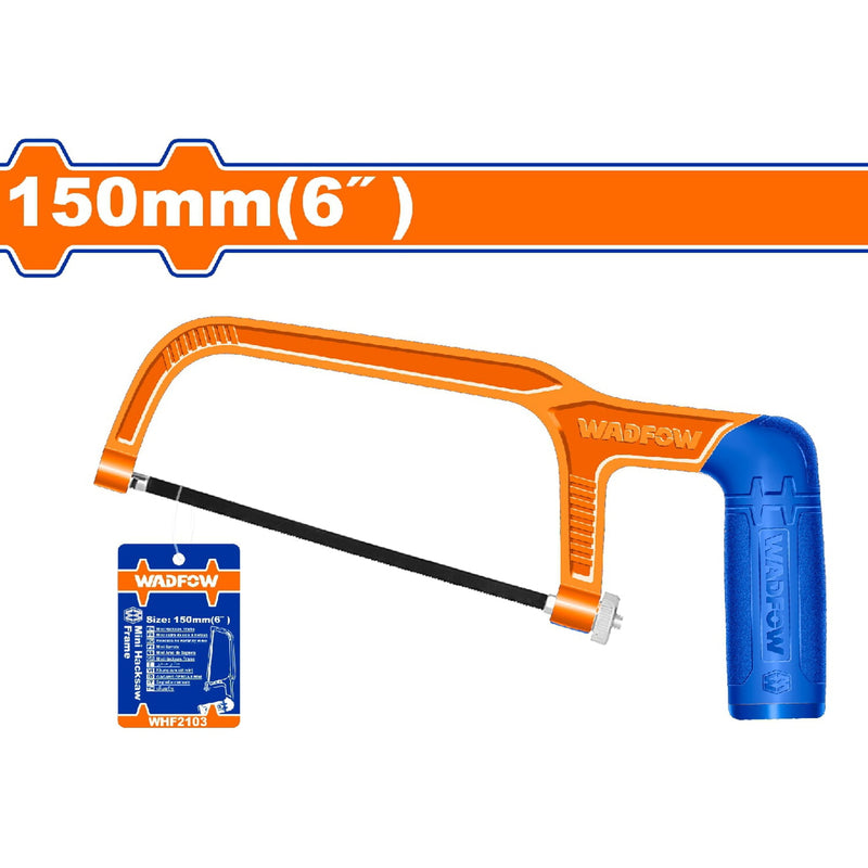 Mini Segueta Industrial para Metal de 150mm/6". Cuerpo de Aluminio. Incluye 1 hoja de sierra.