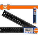 Regla angular digital de 360º. Pantalla LCD. Lectura:0.05 °, 0.1mm/0.01". Mide metros y pulgadas.